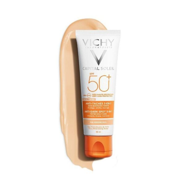 VICHY CAPITAL SOLEIL ANTI TACHES TEINTEE 3EN1 SPF50+
